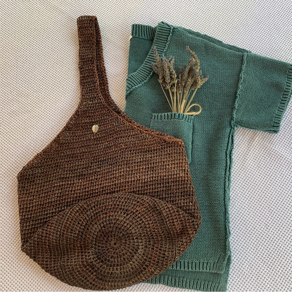 Vintage Kaminski Raffia Handbag